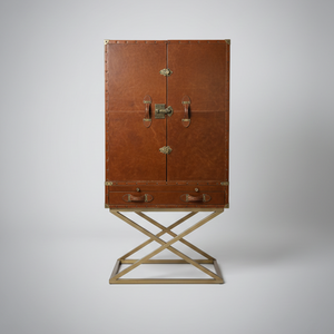 Vintage tan bar on Stand