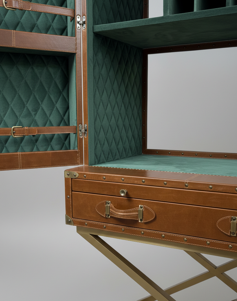 Vintage tan bar on Stand