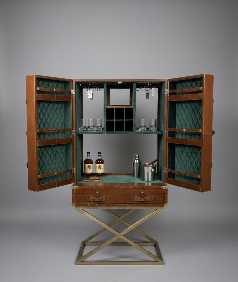 Vintage tan bar on Stand