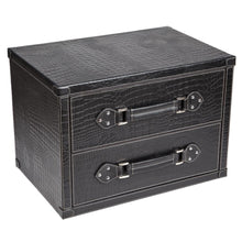Load image into Gallery viewer, Bed Side Table - Black Croco

