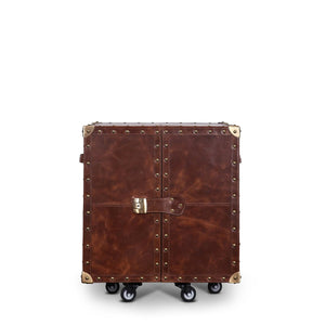 Heritage Mini Trunk Bar - Vintage Brown