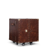 Heritage Mini Trunk Bar - Vintage Brown