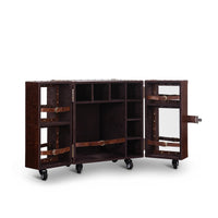 Heritage Mini Trunk Bar - Vintage Brown