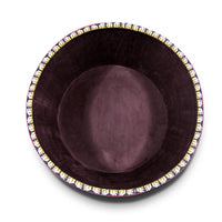 Traditional Multicolor Textile Round Pouffe