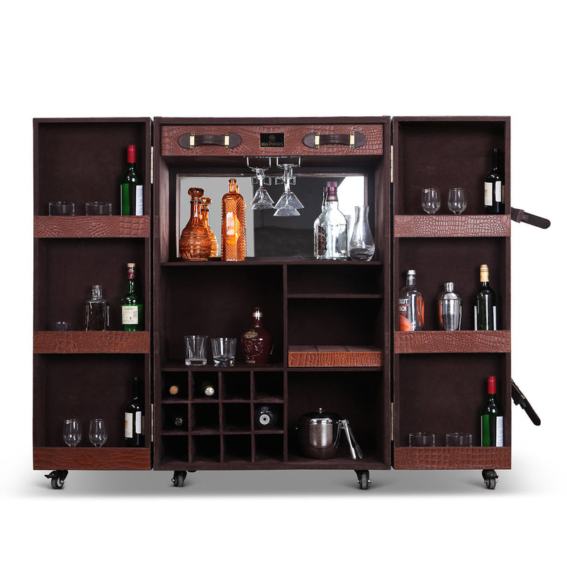 Heritage Trunk Bar - Vintage Tan