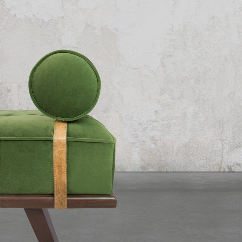 Nordic Bench - Green Fabric