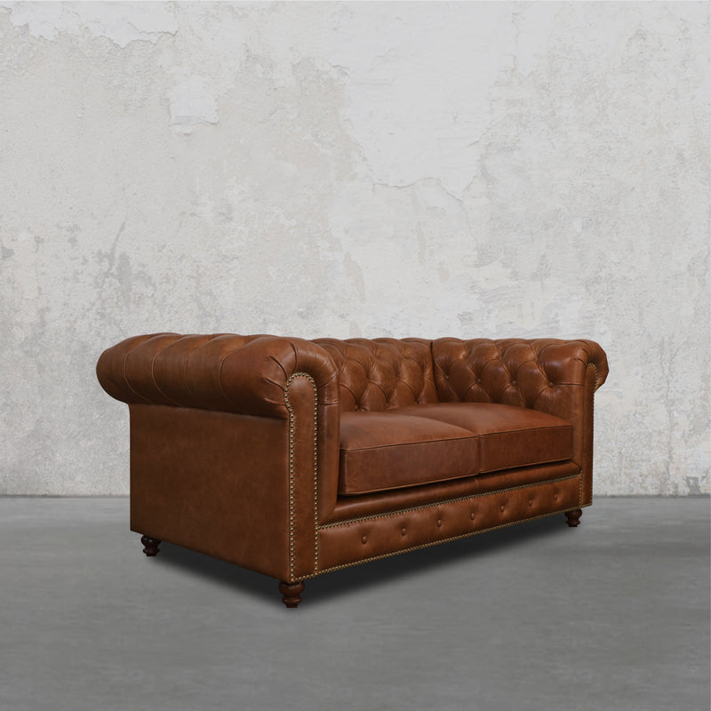 Gentleman's Club Two Seater Chesterfield Sofa