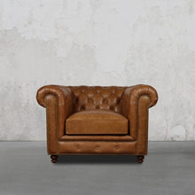Load image into Gallery viewer, Gentleman&#39;s Club Single Seater Chesterfield Sofa
