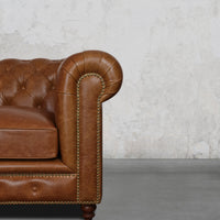 Gentleman's Club Single Seater Chesterfield Sofa
