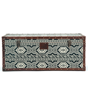 Tribal Textile Seating cum Storage Trunk