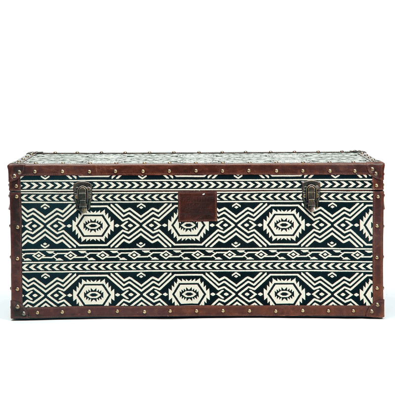 Tribal Textile Seating cum Storage Trunk