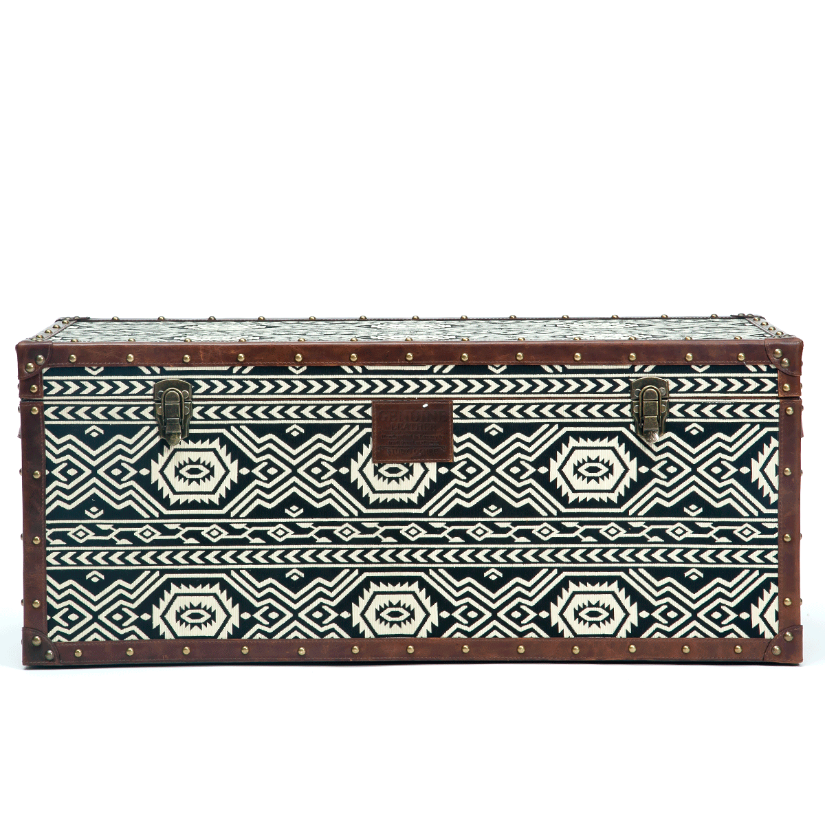 Tribal Textile Seating cum Storage Trunk