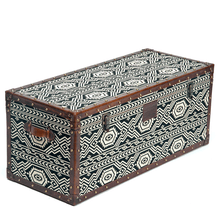 Load image into Gallery viewer, Tribal Textile Seating cum Storage Trunk
