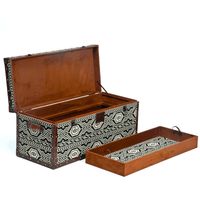 Tribal Textile Seating cum Storage Trunk