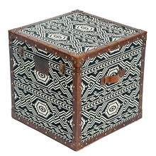 Load image into Gallery viewer, Tribal Textile Mini Trunk
