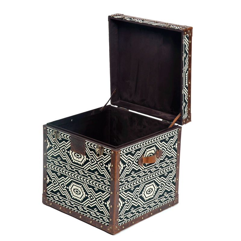 Tribal Textile Mini Trunk