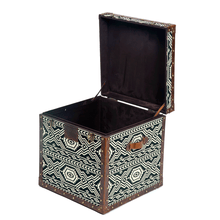 Load image into Gallery viewer, Tribal Textile Mini Trunk
