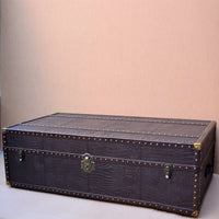 Vintage Trunk Coffee Table - Espresso Brown