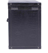 Load image into Gallery viewer, Bed Side Table with Top Open - Black Croco
