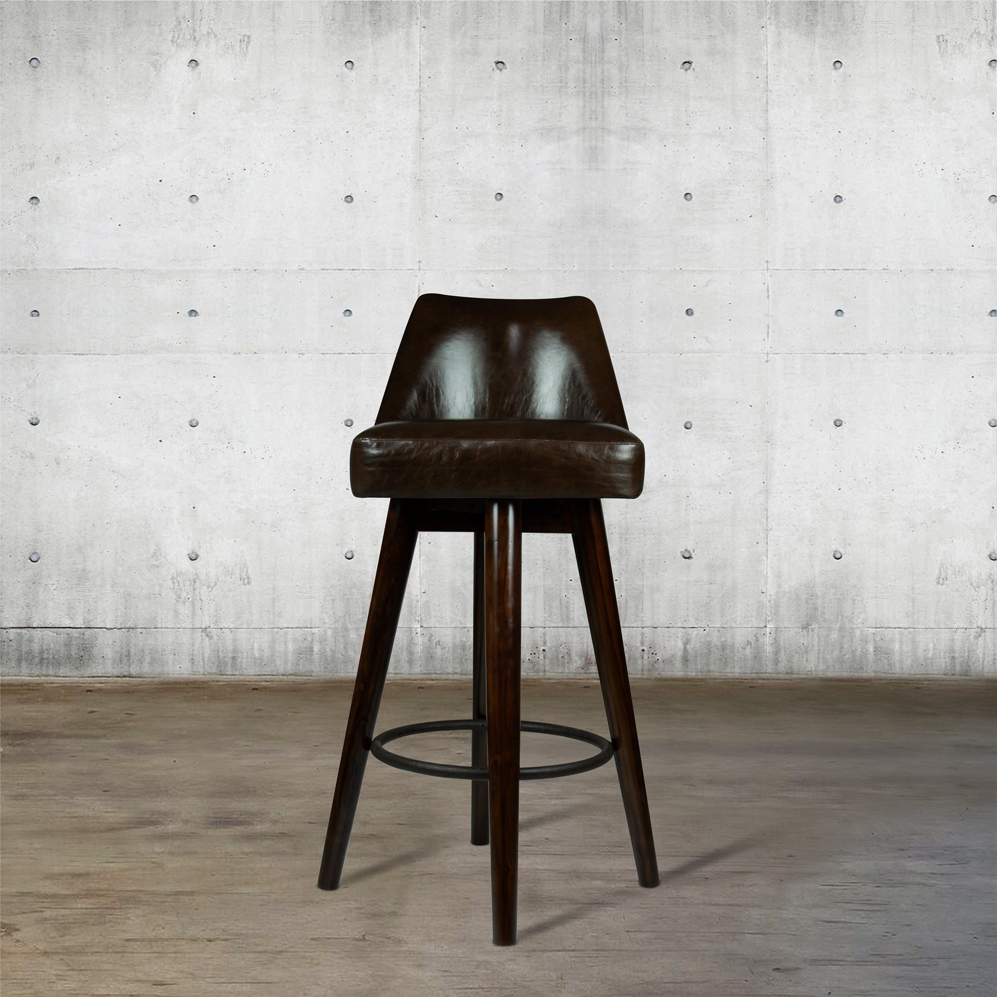 Manhattan Bar Stool with Curved Back