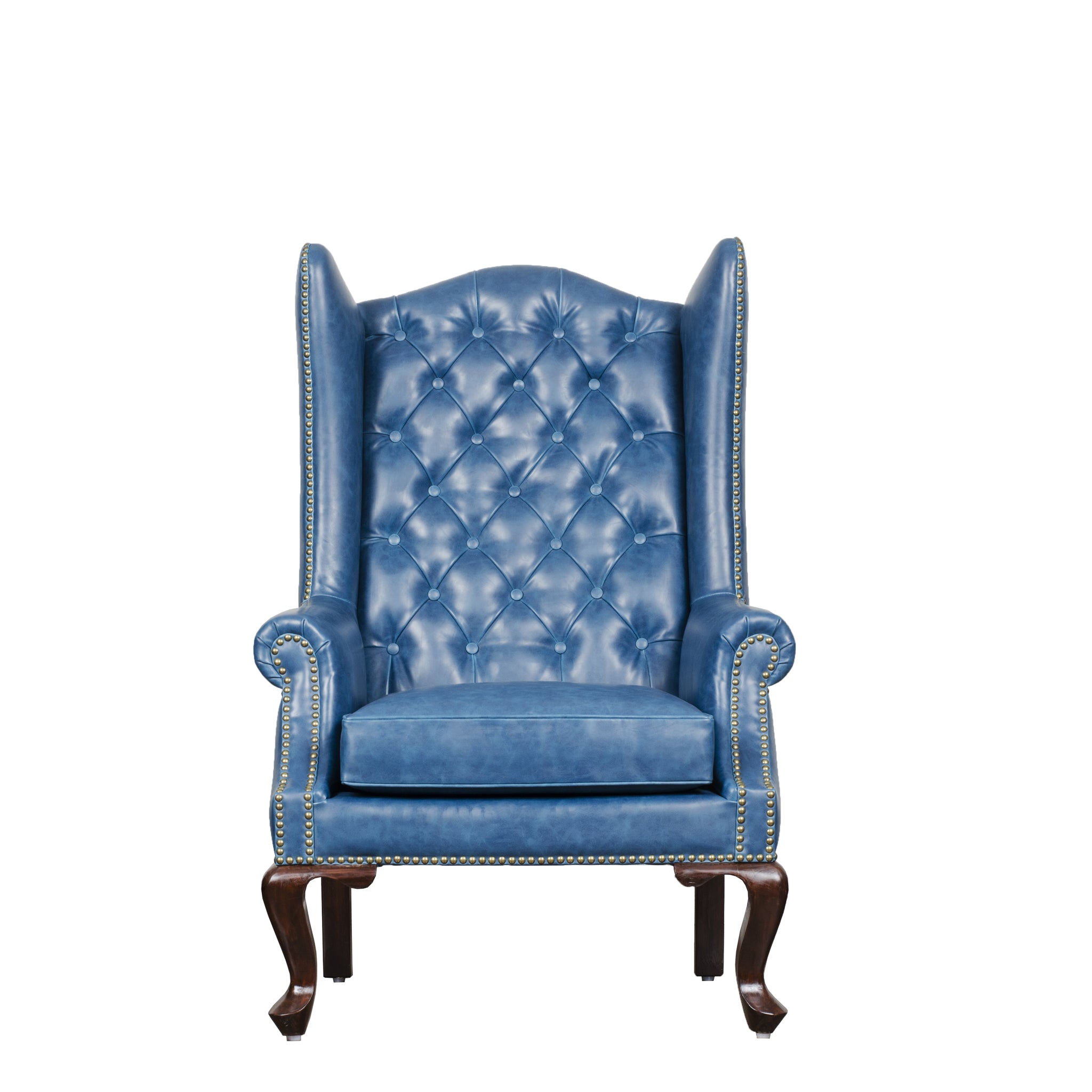 Heritage Wing Chair in Blue