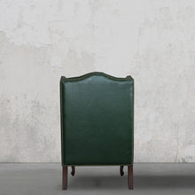 Load image into Gallery viewer, Heritage Wing Chair in Bottle Green
