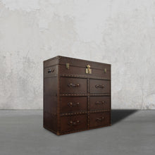 Load image into Gallery viewer, Streamer Trunk Chest of Drawers - Espresso Brown
