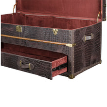 Load image into Gallery viewer, Vintage Streamer Trunk Chest cum Coffee Table
