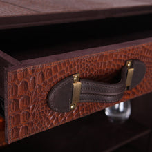 Load image into Gallery viewer, Heritage Trunk Bar Cart- Tan
