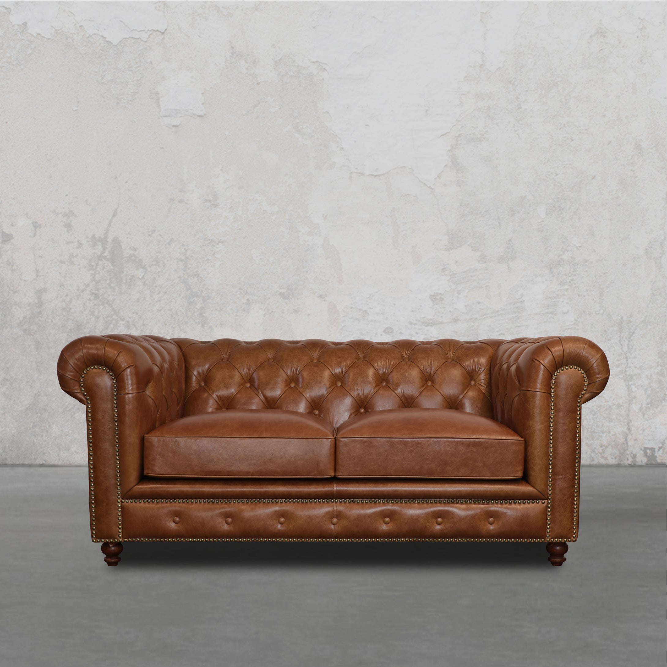 Gentleman's Club Two Seater Chesterfield Sofa