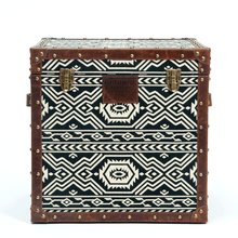 Load image into Gallery viewer, Tribal Textile Mini Trunk
