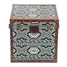 Load image into Gallery viewer, Tribal Textile Mini Trunk
